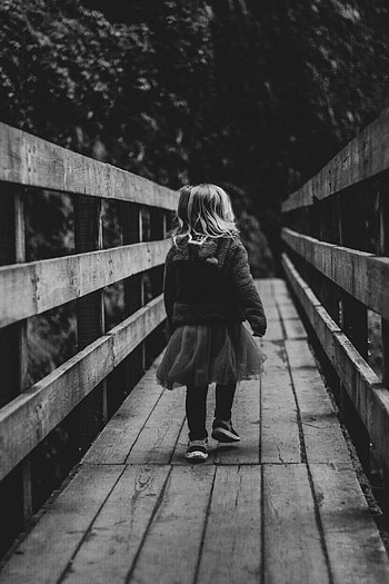 Miscellanea, Miscellaneous, Bridge, Girl, Bw, Chb HD phone wallpaper