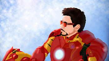 Iron Man Visionary, iron-man, superheroes, artwork, digital-art, deviantart HD wallpaper