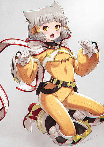 Nia, silver hair, xenoblade HD phone wallpaper