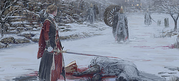 Snow, Bloodborne, Winter, Video Game, Snowfall, Sword, Woman Warrior HD wallpaper