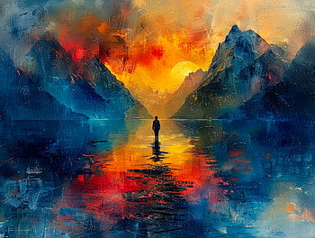Solitary Reflection — Artistic Painting, artistic, painting HD wallpaper