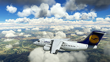 Lufthansa, Smallest jumbolino, Avsim screen shots forum, Avsim community HD wallpaper