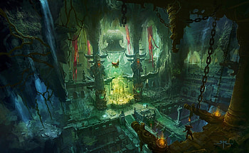 Inside a Castle, abstract, cg, fantasy, building, castle HD wallpaper