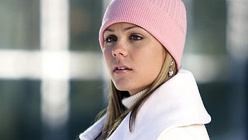 Laura, pink, model, cap, beauty HD wallpaper