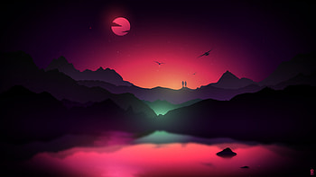 Fantasy Landscape, fantasy, artist, love, couple, digital-art HD wallpaper