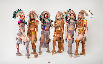 :), indian, woman, vitali richkov, model, feather, girl HD wallpaper