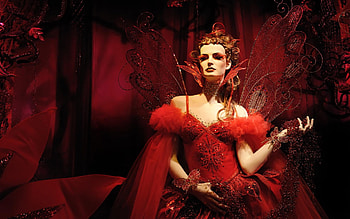 HIP HOP STYLE in RED, makeup, wings, style, designs, hip hop, red dress HD wallpaper