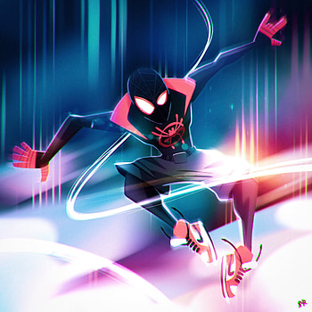 Spider-man into the Spider-verse, movie, animated, illustration HD phone wallpaper