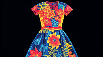 Vibrant Floral Dress | Ultra, floral dress, dress, floral, fashion, colorful HD wallpaper