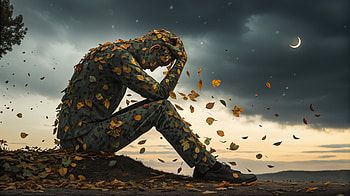 Empty Inside - A Ultra of Solitude, empty inside, nature, sadness, Autumn, sculpture HD wallpaper