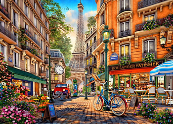 Paris Afternoon, paris, art, pictura, dominic davison, painting HD wallpaper