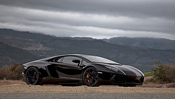 Auto, Sky, Mountains, Lamborghini, Cars, Road, Stylish HD wallpaper