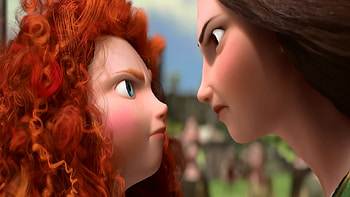 Princess Merida, mother and child, Brave, cartoons, Princess HD wallpaper