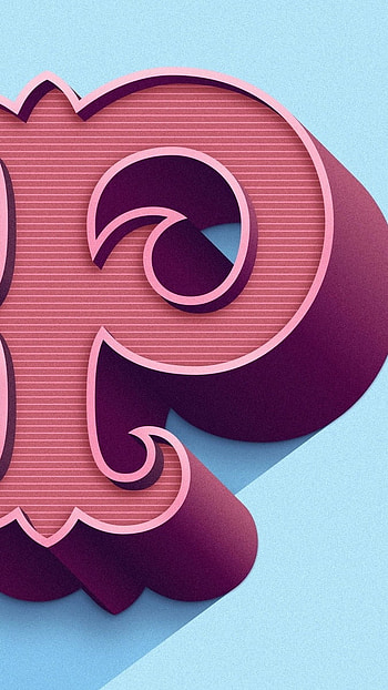P Letter, Pink P, pink, 3 d HD phone wallpaper