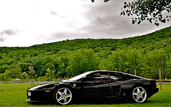 Black Ferrari, power, luxury, graphy, cars, ferrari, speed HD wallpaper