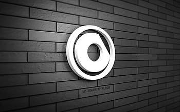 Nicky Romero 3D logo, , Nick Rotteveel, gray brickwall, creative, brands, Nicky Romero logo, Dutch DJs, 3D art, Nicky Romero HD wallpaper