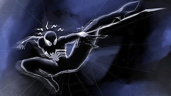 The Darker Spider, spiderman, superheroes, artwork, art, digital-art, artstation HD wallpaper