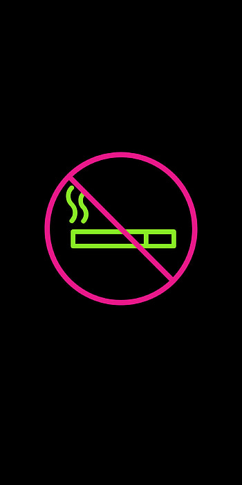 No smoking, magenta, symbol, cigarette HD phone wallpaper