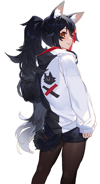 Ookami mio, art, hair HD phone wallpaper
