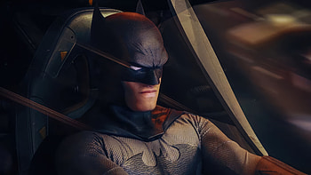 Batman Driving Batmobile, batman, superheroes, cosplay, artist HD wallpaper