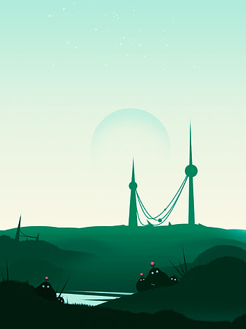 Landscape, Art, Alien, Monsters, Vector, Creatures, Extraterrestrial HD phone wallpaper