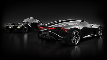 Type 57SC Atlantic, Bugatti La Voiture Noire HD wallpaper