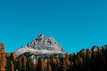 Nature, Trees, Sky, Autumn, Mountain, Vertex, Top, Mountain Landscape HD wallpaper