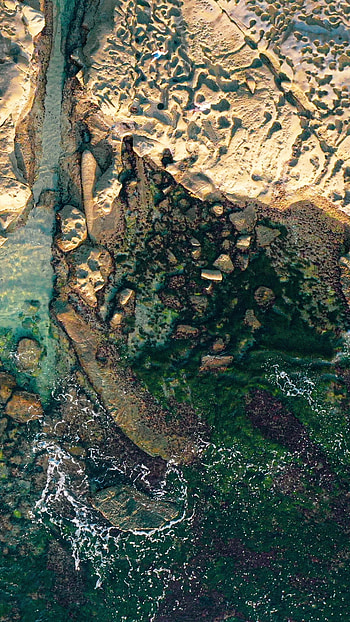Nature, Stones, Sea, Rocks, View From Above, Coast HD phone wallpaper