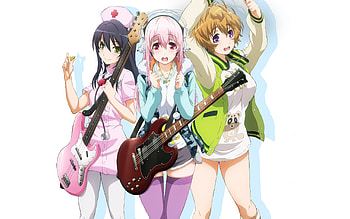 Super Sonico, Anime, Fuuri Watanuki, Suzu Fujimi HD wallpaper