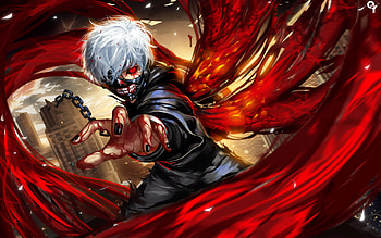 Tokyo Ghoul Fanart, tokyo-ghoul, ken-kaneki, anime, artist, artwork, digital-art, deviantart HD wallpaper