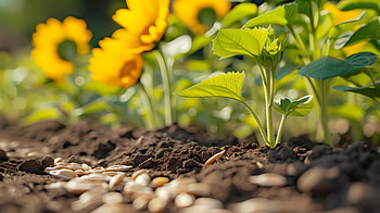 Sprouts, seed, sprout, sunflower, Bloom, Daylight HD wallpaper