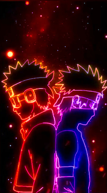 Naruto, red, art HD phone wallpaper