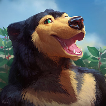 Art, Muzzle, Bear, Emotions HD phone wallpaper