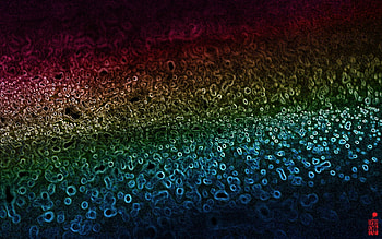 Rainbow Spores, spores, rainbow, textured HD wallpaper