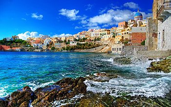 Greece Beach Wide As HD wallpaper