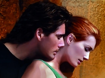Out of sight, sexy, man, embrance, romance, woman, love, couple, passion, kiss, lips, romantic HD wallpaper