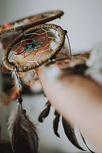 Feather, Miscellanea, Miscellaneous, Close-Up, Decoration, Dream Catcher, Dreamcatcher HD phone wallpaper