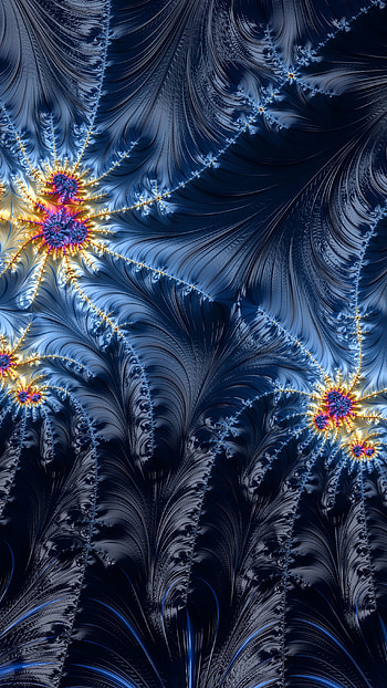 Trippy Psychedelic Fractal, dark, Abstract, fractal HD phone wallpaper