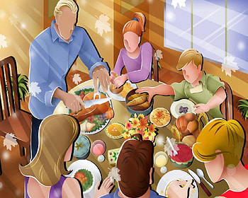 Thanksgiving 2, dinner, corn, thanksgiving, famliy, turkey HD wallpaper
