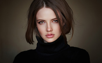 A Blonde Girl Captivating Glance, blonde, girls, model HD wallpaper