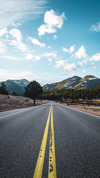 Sky aesthetic , background, Highway travels, Beautiful nature HD phone wallpaper