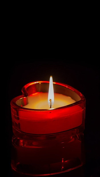 Candle, Heart Candle HD phone wallpaper