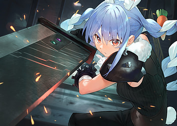 Usada Pekora, hololive, Usada Pekora, Anime, Virtual Youtuber HD wallpaper
