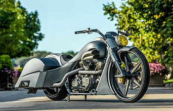 2015 Baggers Build-Off: Dave Dupor, Custom, Bagger, Silver, Bike HD wallpaper