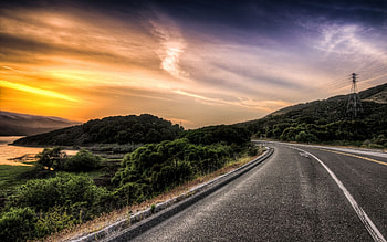 Landscape, Roads HD wallpaper