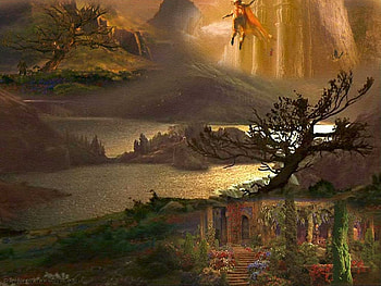 WHAT DREAMS MAY COME, paradise, atmosphere, colour, painting HD wallpaper