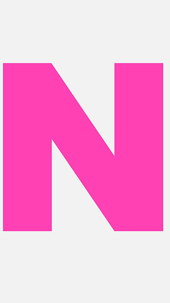 N Letter, Pink HD phone wallpaper