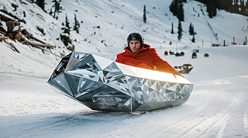 Sledding in Style: Winter Adventure, sledding, snow, winter HD wallpaper