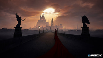 Of Angels and Demons, graphics, futuristic, fantasy, 3d HD wallpaper