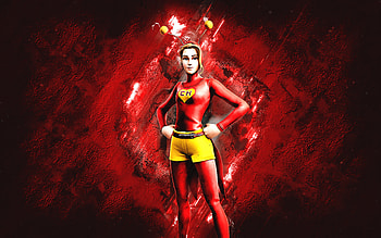 Fortnite Capitana Colorada Skin, Fortnite, main characters, red stone background, Capitana Colorada, Fortnite skins, Capitana Colorada Skin, Capitana Colorada Fortnite, Fortnite characters HD wallpaper